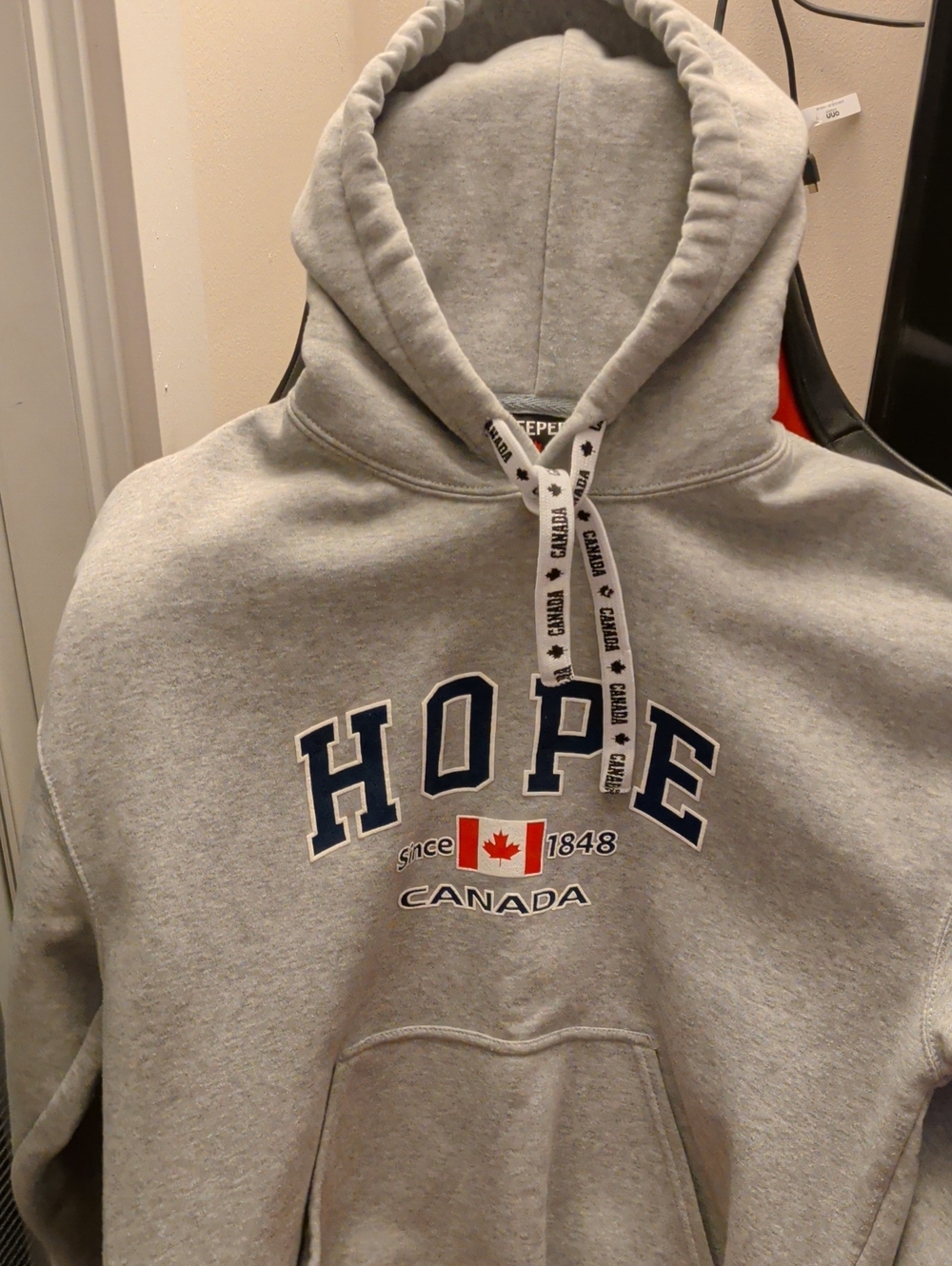 Teepee Canada Hope Grey Hoodie Sweatshirt Men's Women's